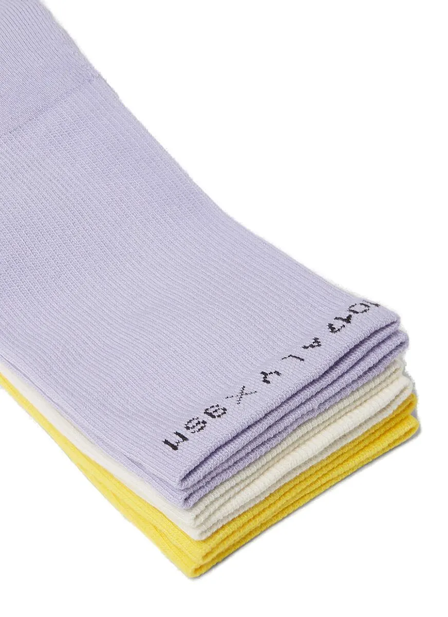 1017 ALYX 9SM Pack Of Three Logo Intarsia Socks