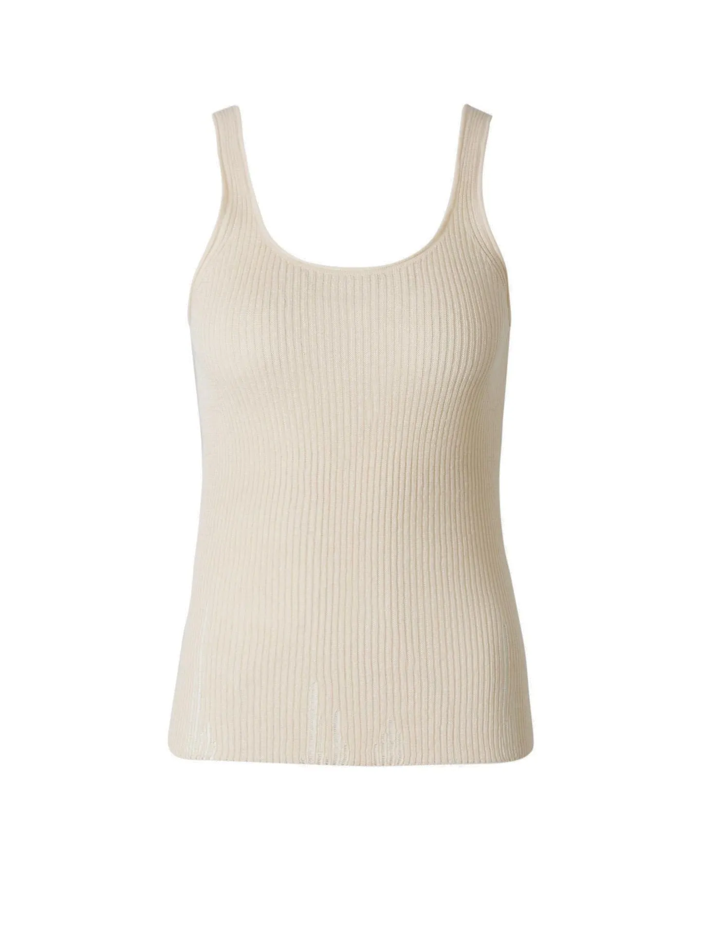 Acne Studios Distressed Ribbed Knit Top
