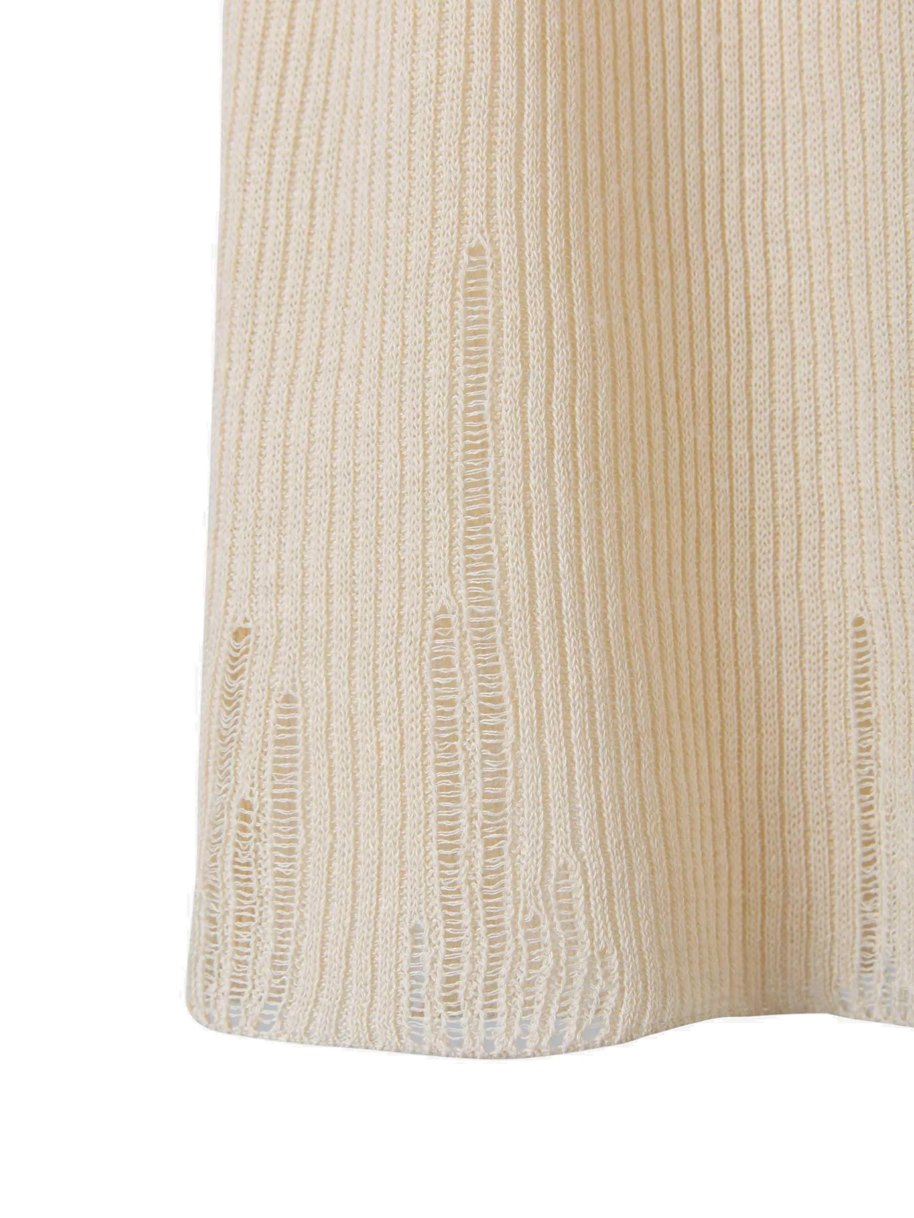 Acne Studios Distressed Ribbed Knit Top