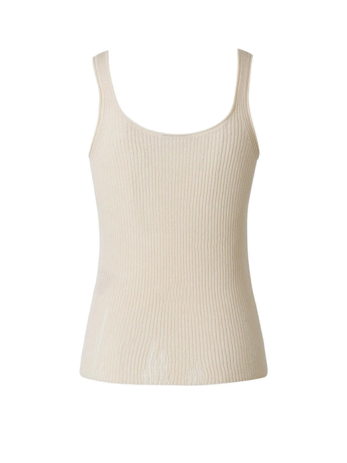 Acne Studios Distressed Ribbed Knit Top