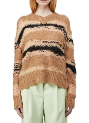 Acne Studios Keren Striped Knitted Sweater