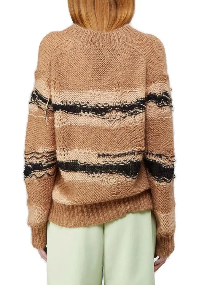 Acne Studios Keren Striped Knitted Sweater