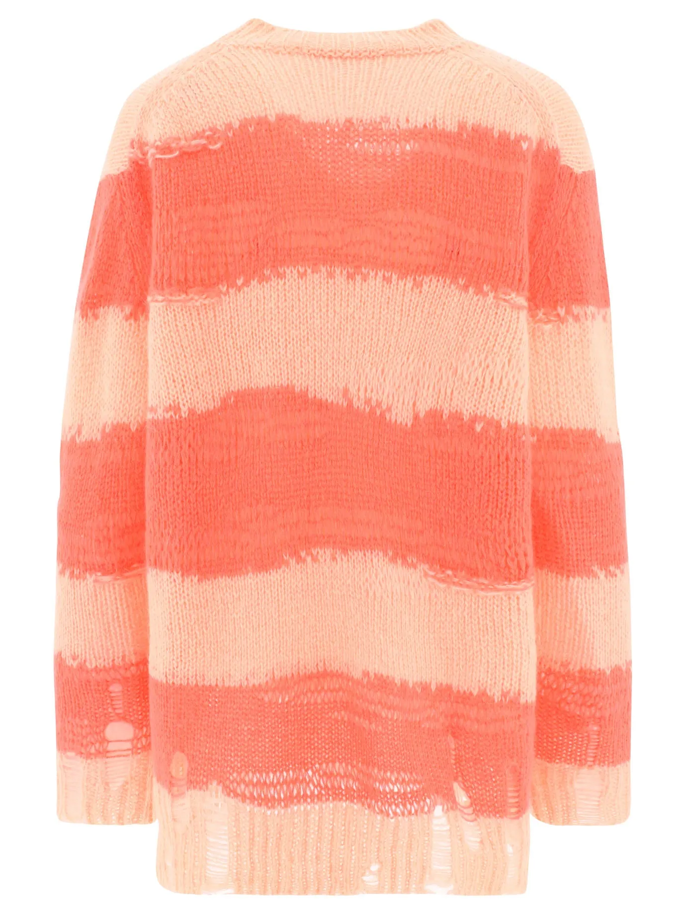 Acne Studios Striped Distressed Knit Jumper