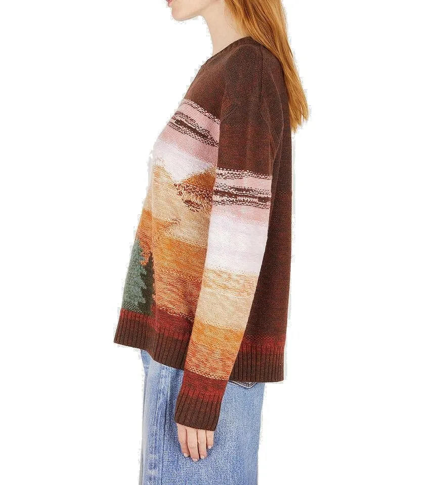 Acne Studios V-Neck Intarsia Sweater