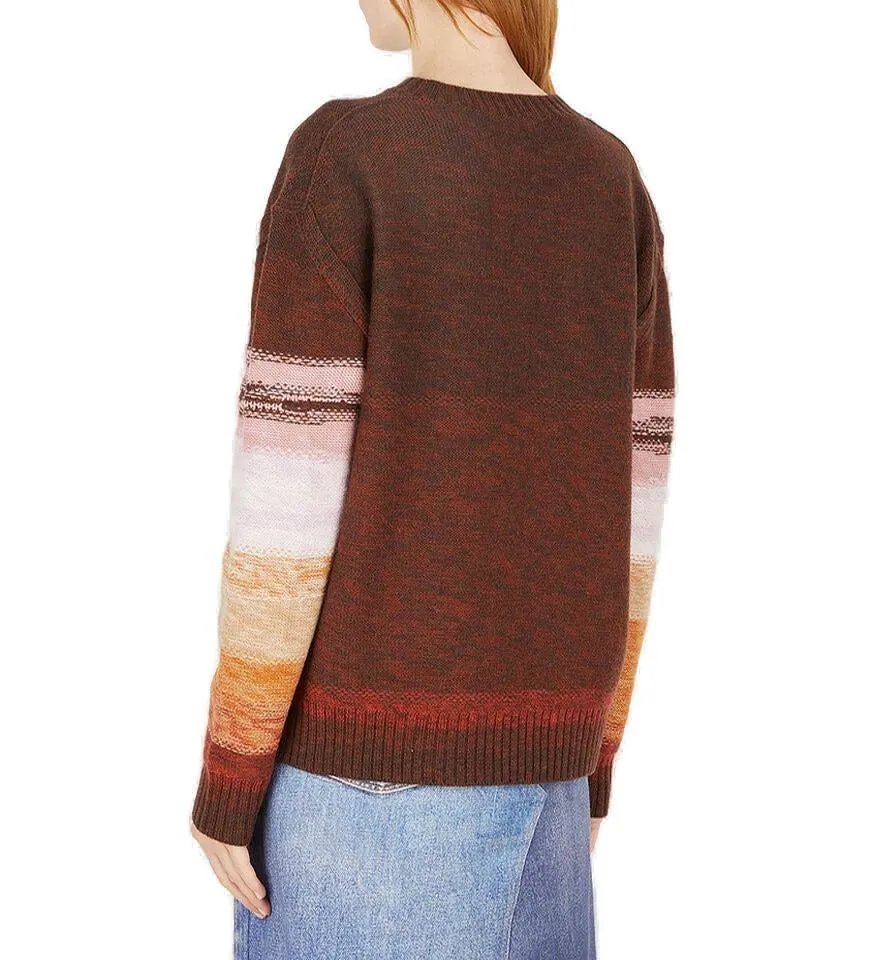 Acne Studios V-Neck Intarsia Sweater