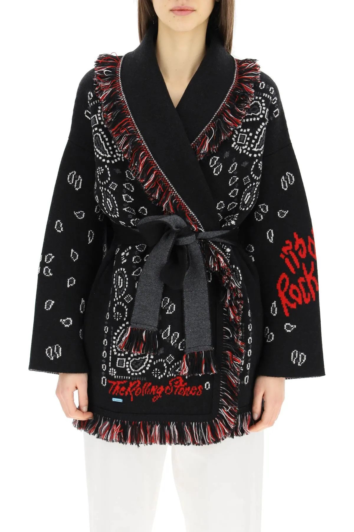 Alanui Tie Waist Knit Cardigan