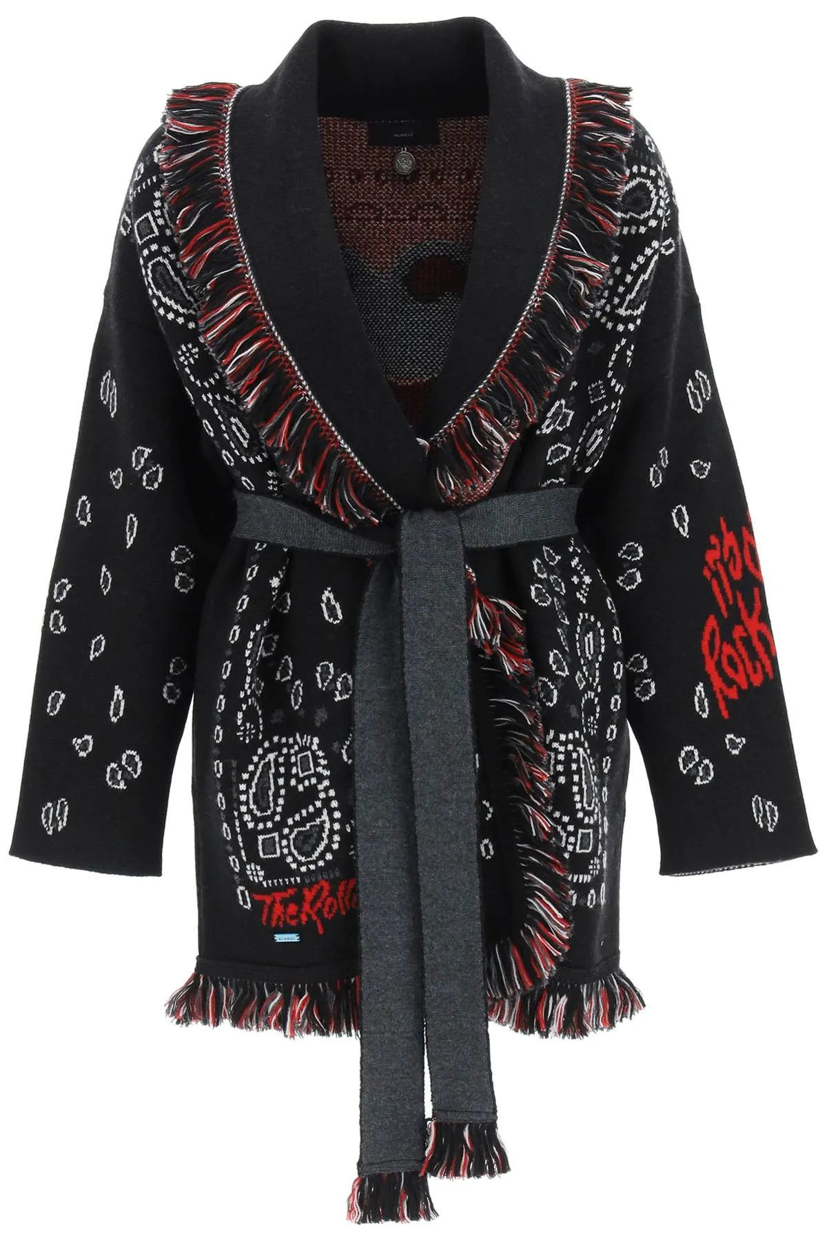 Alanui Tie Waist Knit Cardigan