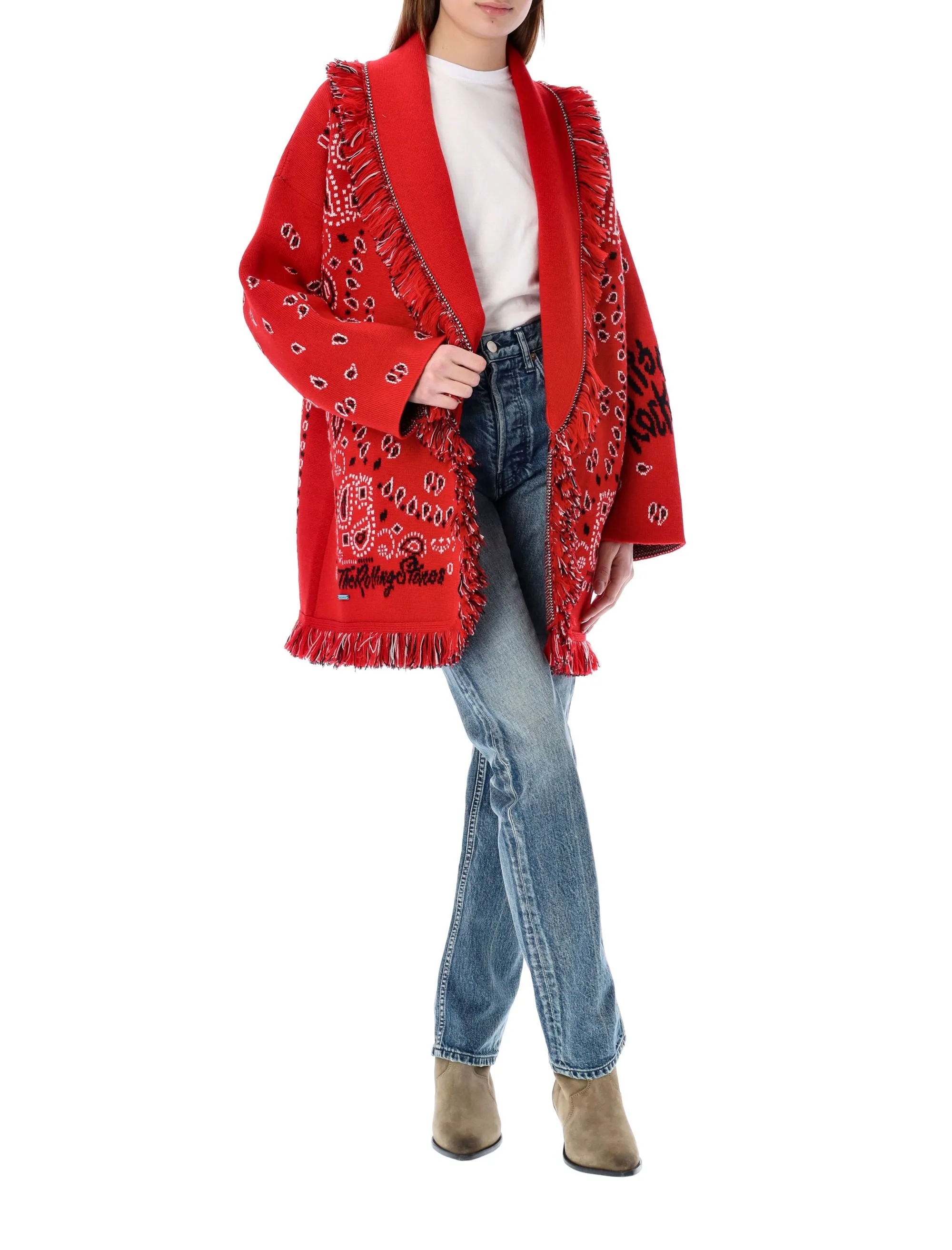 Alanui Tie Waist Knit Cardigan