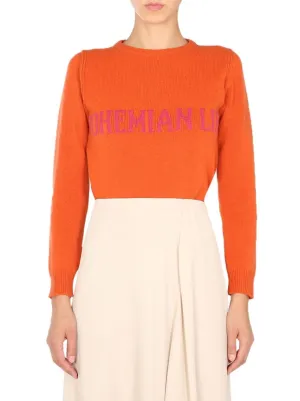 Alberta Ferretti Bohemian Life Crewneck Sweater