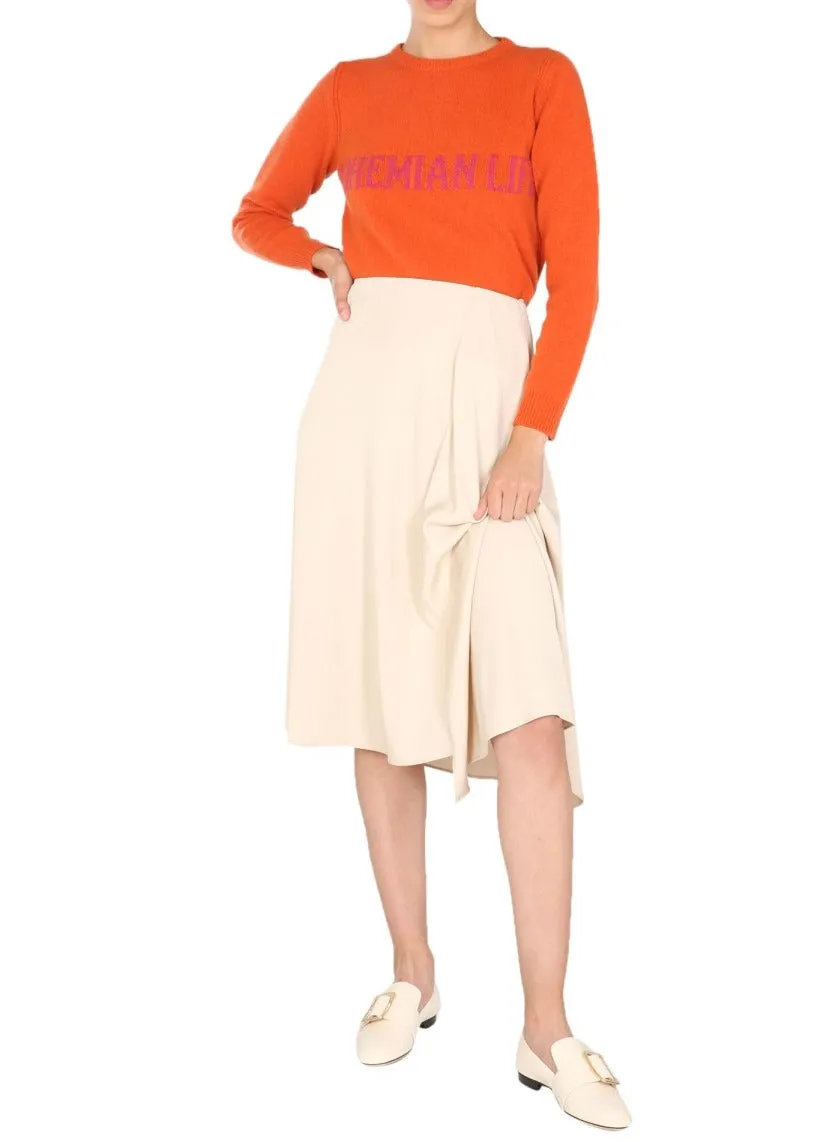 Alberta Ferretti Bohemian Life Crewneck Sweater