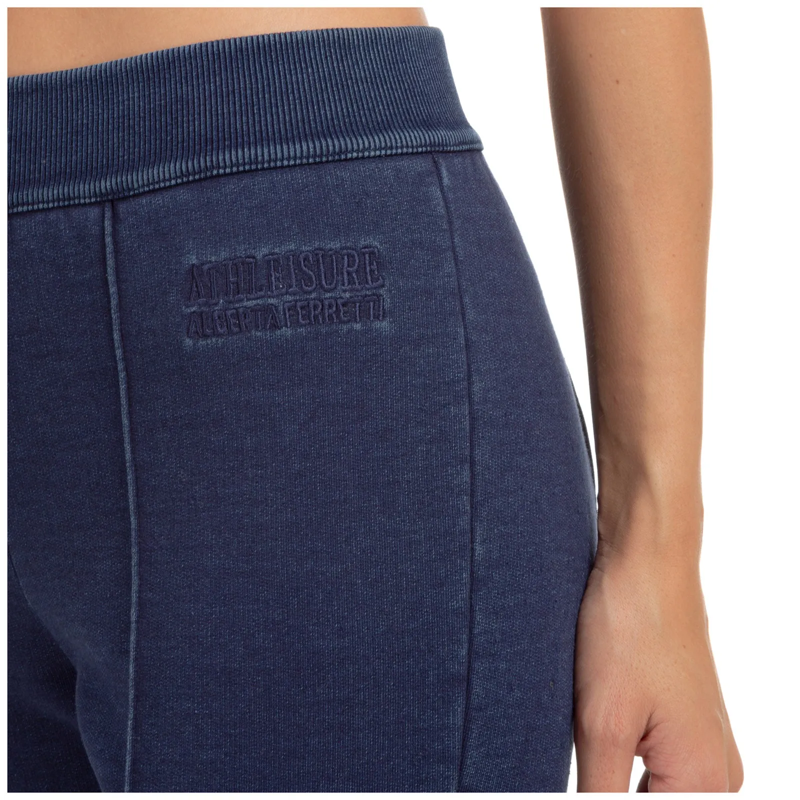 Alberta Ferretti Logo Embroidered Trousers