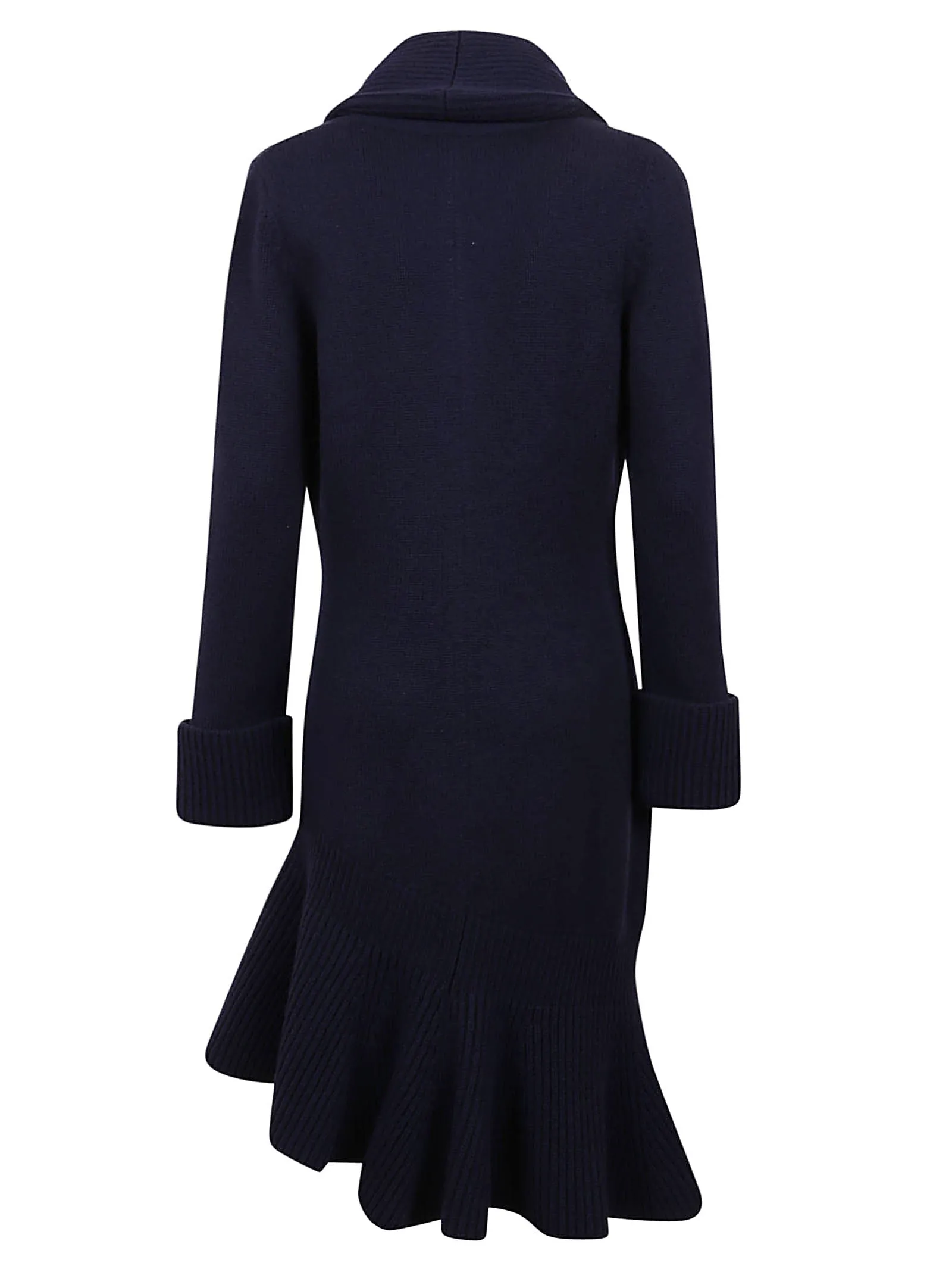 Alexander McQueen Asymmetric Cardigan Knit Dress