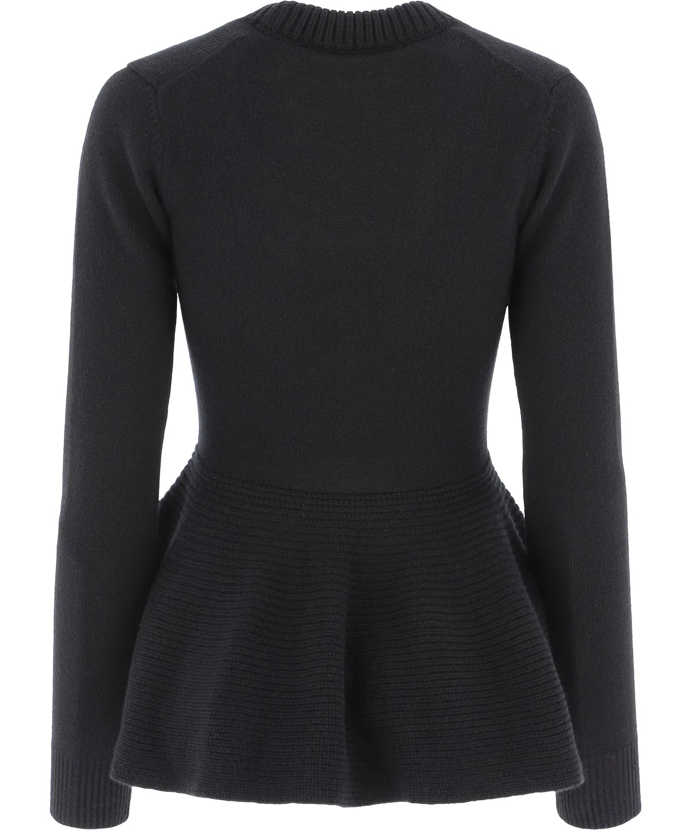 Alexander McQueen Asymmetric Hem Knit Sweater