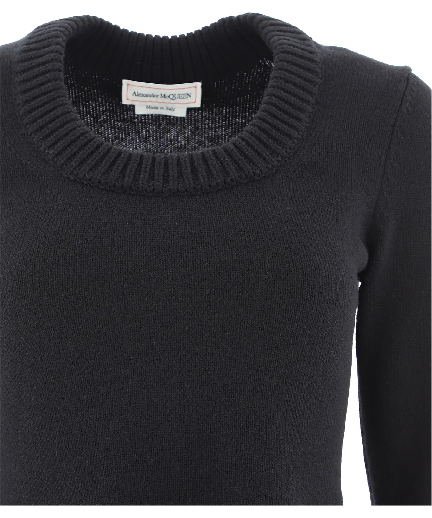 Alexander McQueen Asymmetric Hem Knit Sweater