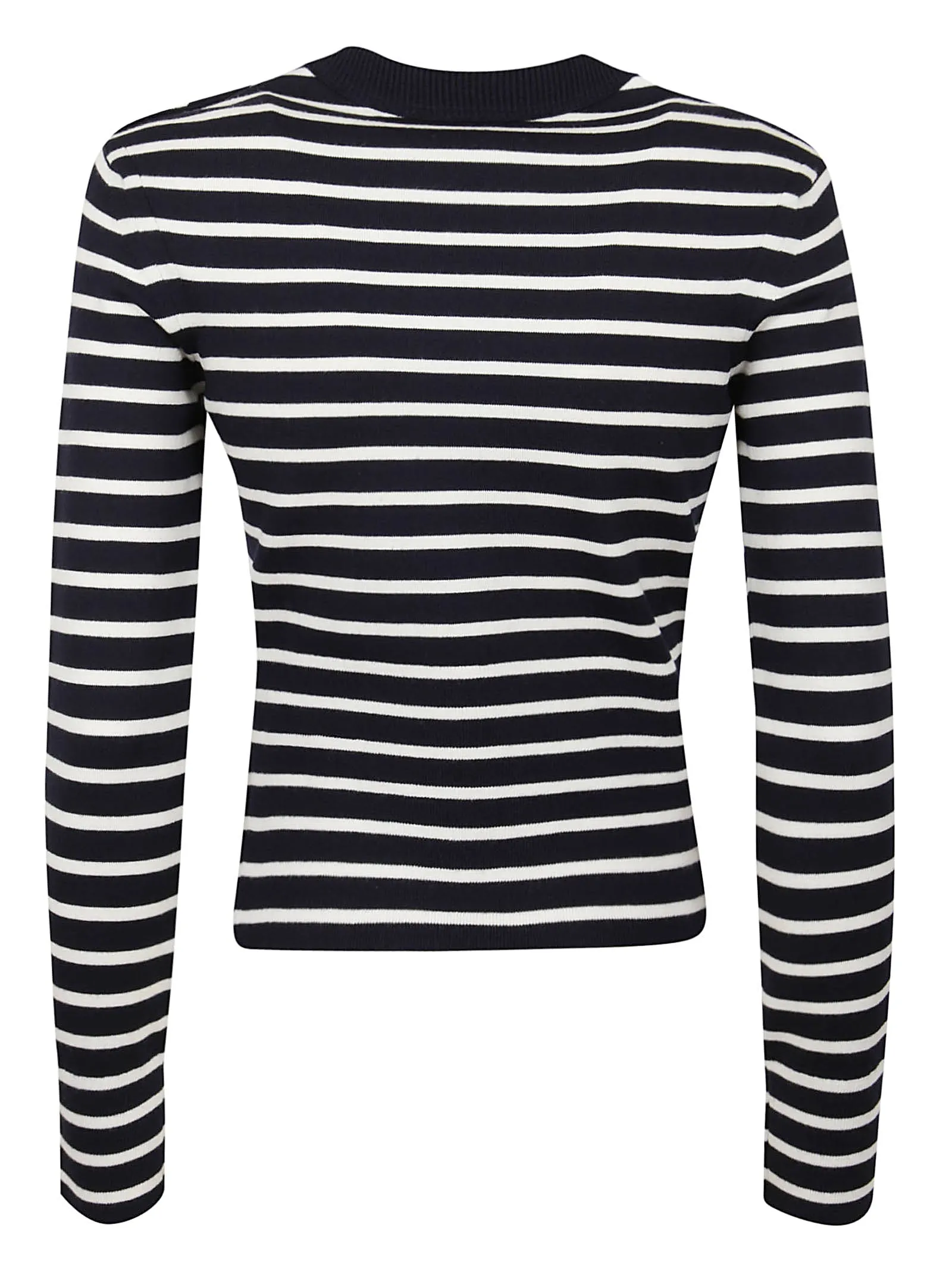 Alexander McQueen Button Stripe Knit Jumper