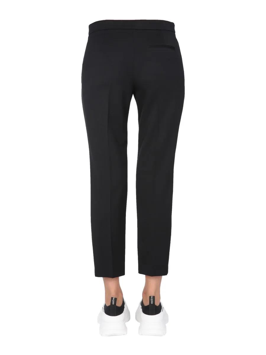 Alexander McQueen Cropped Straight-Leg Trousers