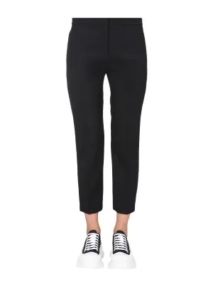 Alexander McQueen Cropped Straight-Leg Trousers