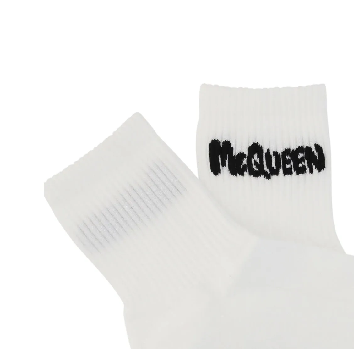 Alexander McQueen Graffiti Logo Intarsia Socks