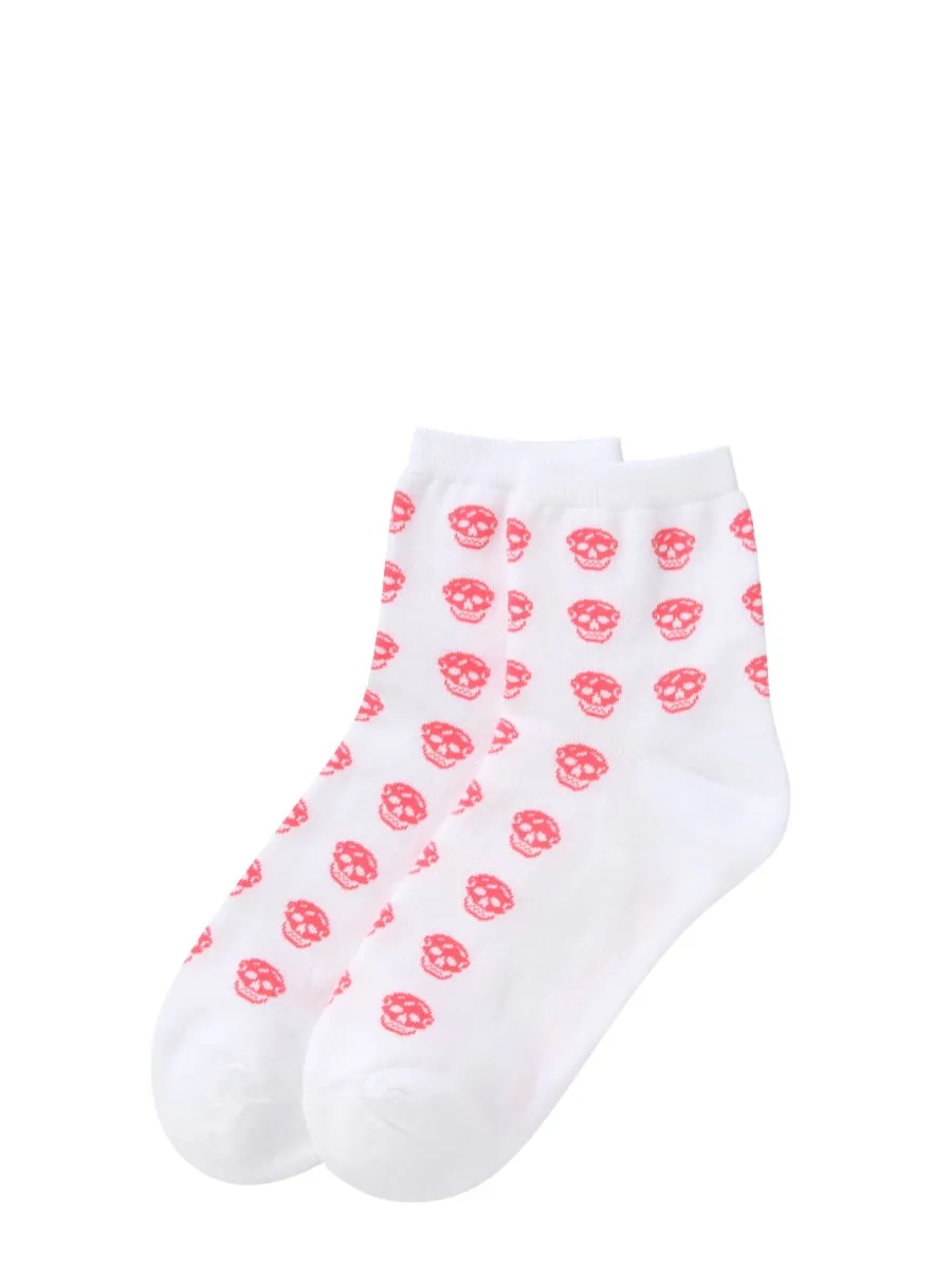 Alexander McQueen Logo Intarsia Crew Socks