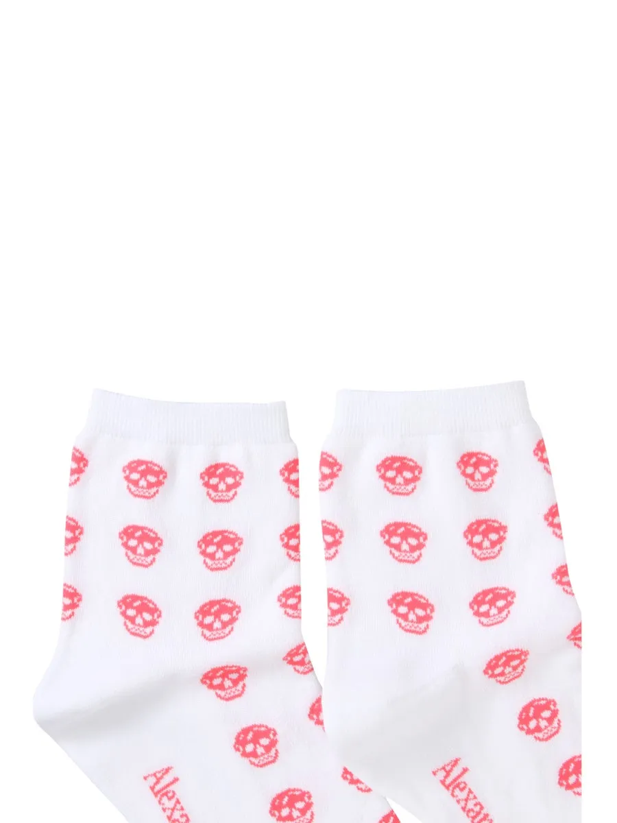 Alexander McQueen Logo Intarsia Crew Socks