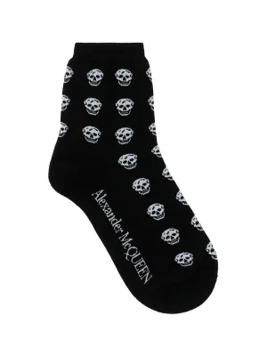 Alexander McQueen Logo Intarsia Crew Socks