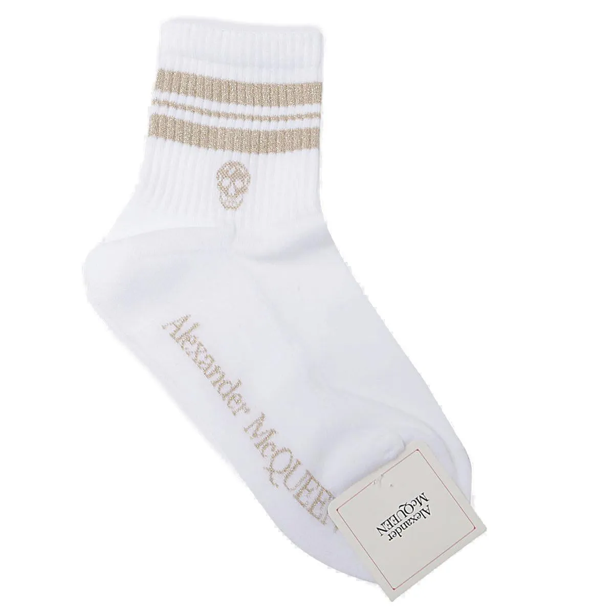 Alexander McQueen Logo Intarsia Knit Socks
