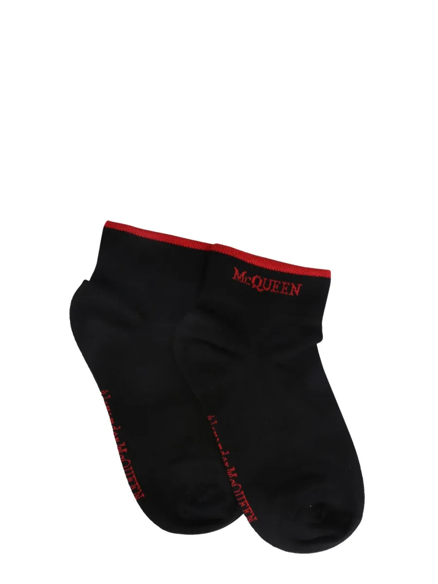 Alexander McQueen Logo Intarsia Socks