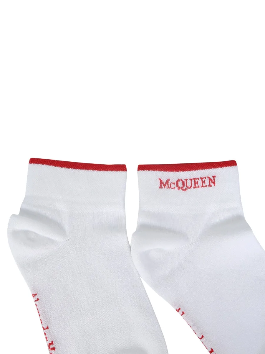Alexander McQueen Logo Intarsia Socks