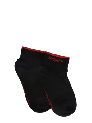 Alexander McQueen Logo Intarsia Socks