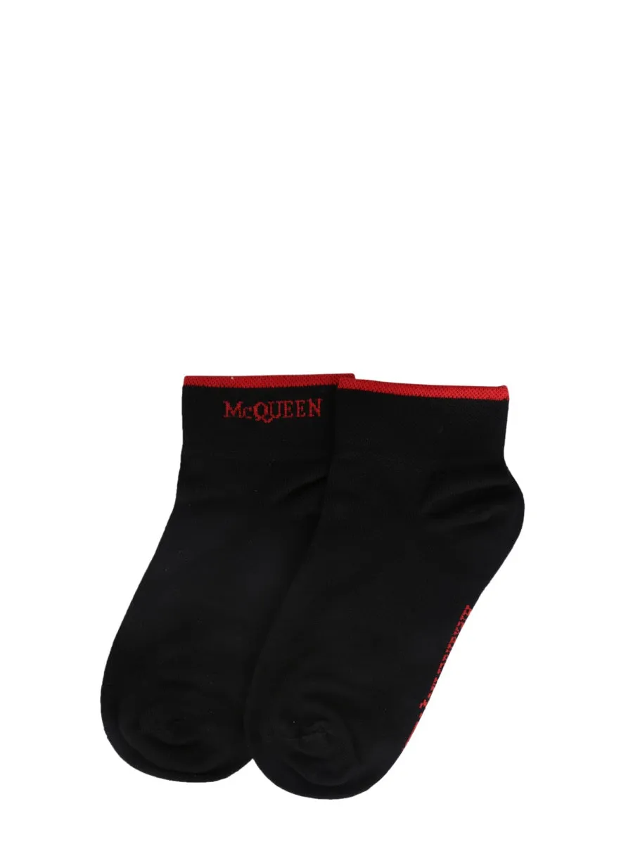 Alexander McQueen Logo Intarsia Socks