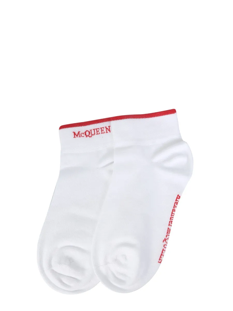 Alexander McQueen Logo Intarsia Socks