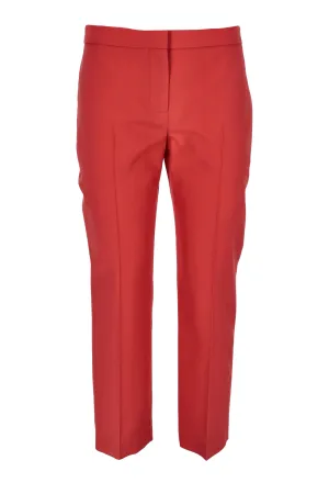 Alexander McQueen Mid-Waisted Cropped Trousers