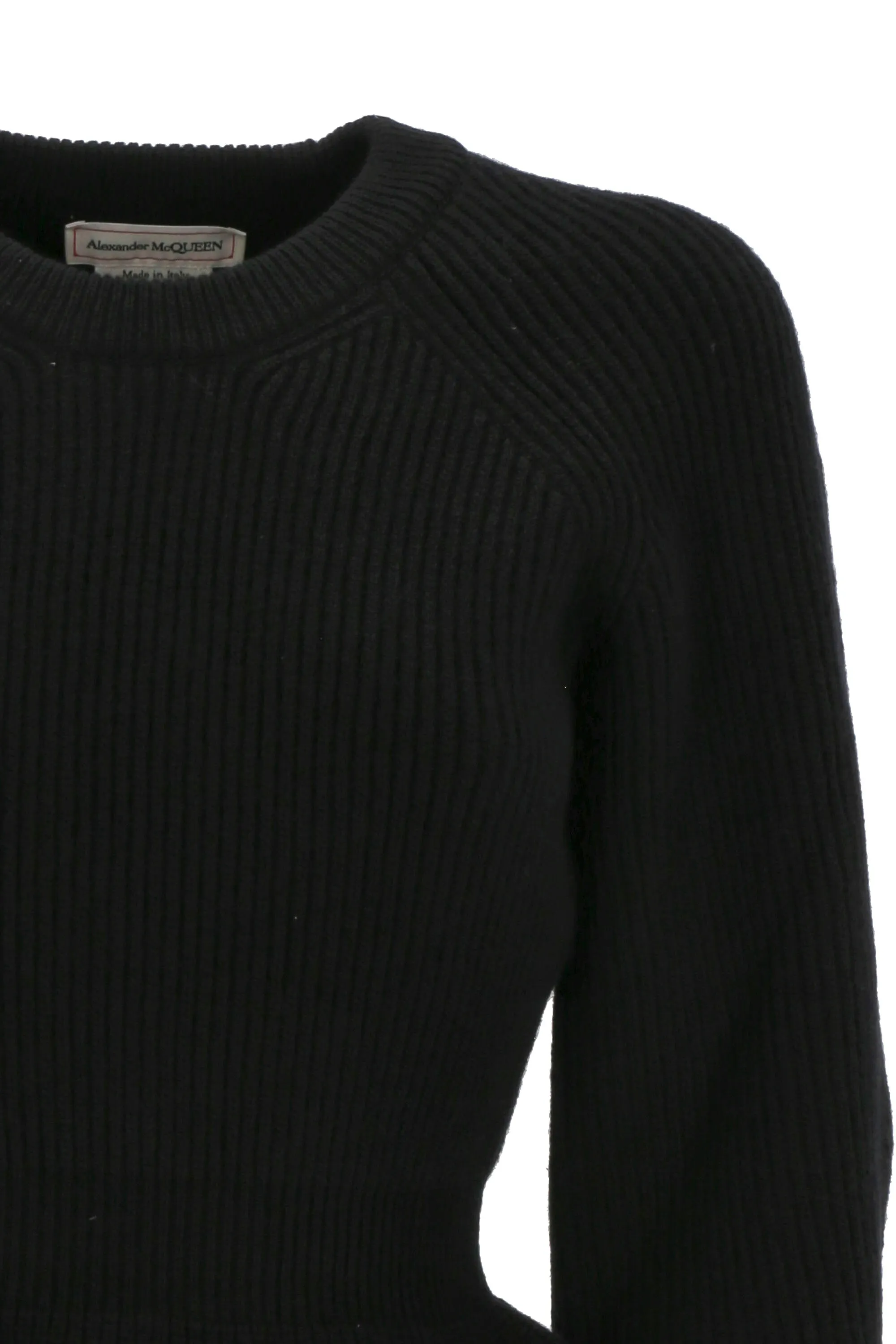 Alexander McQueen Peplum Long Sleeved Sweater