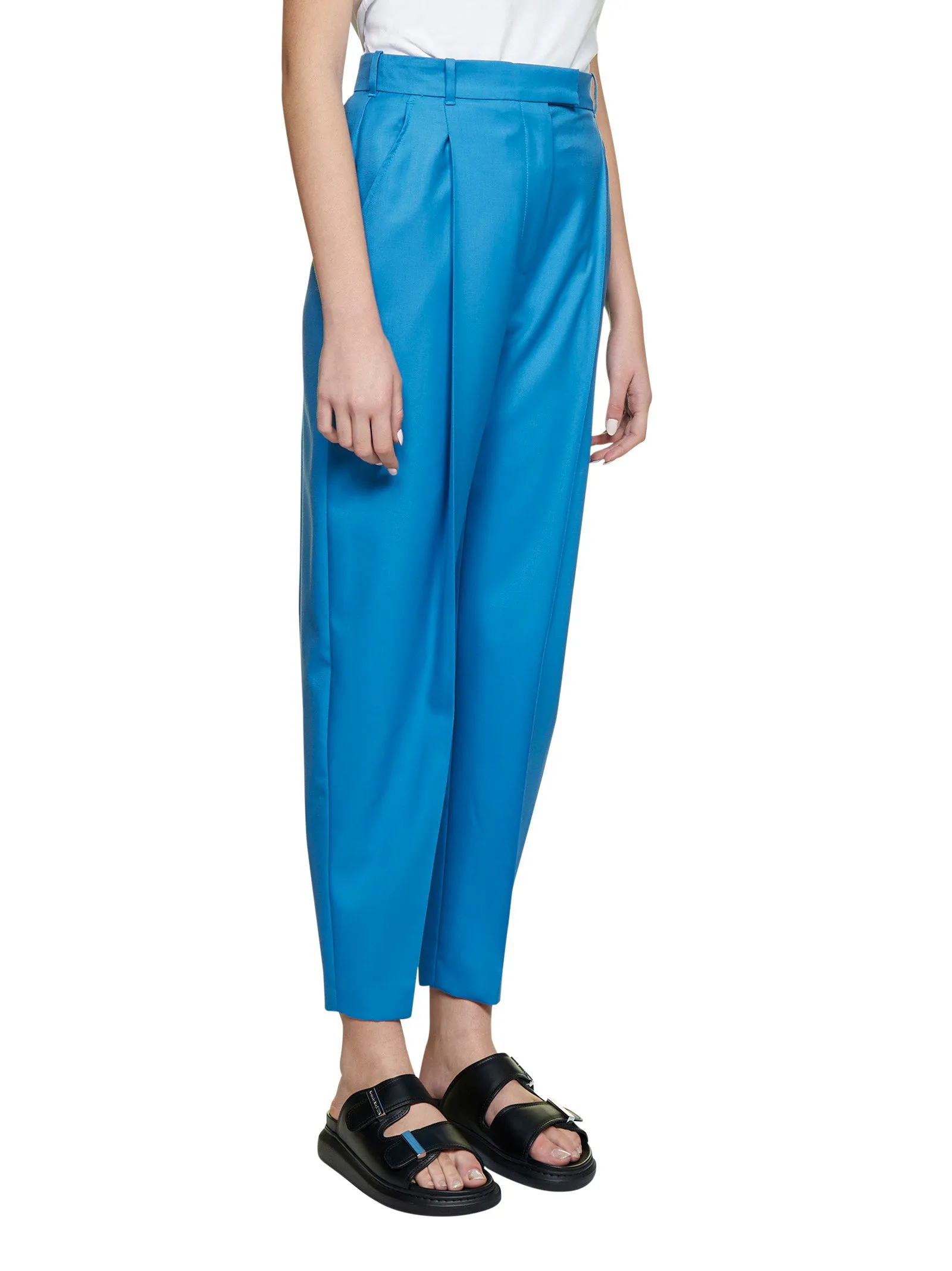 Alexander McQueen Pleated Peg Trousers