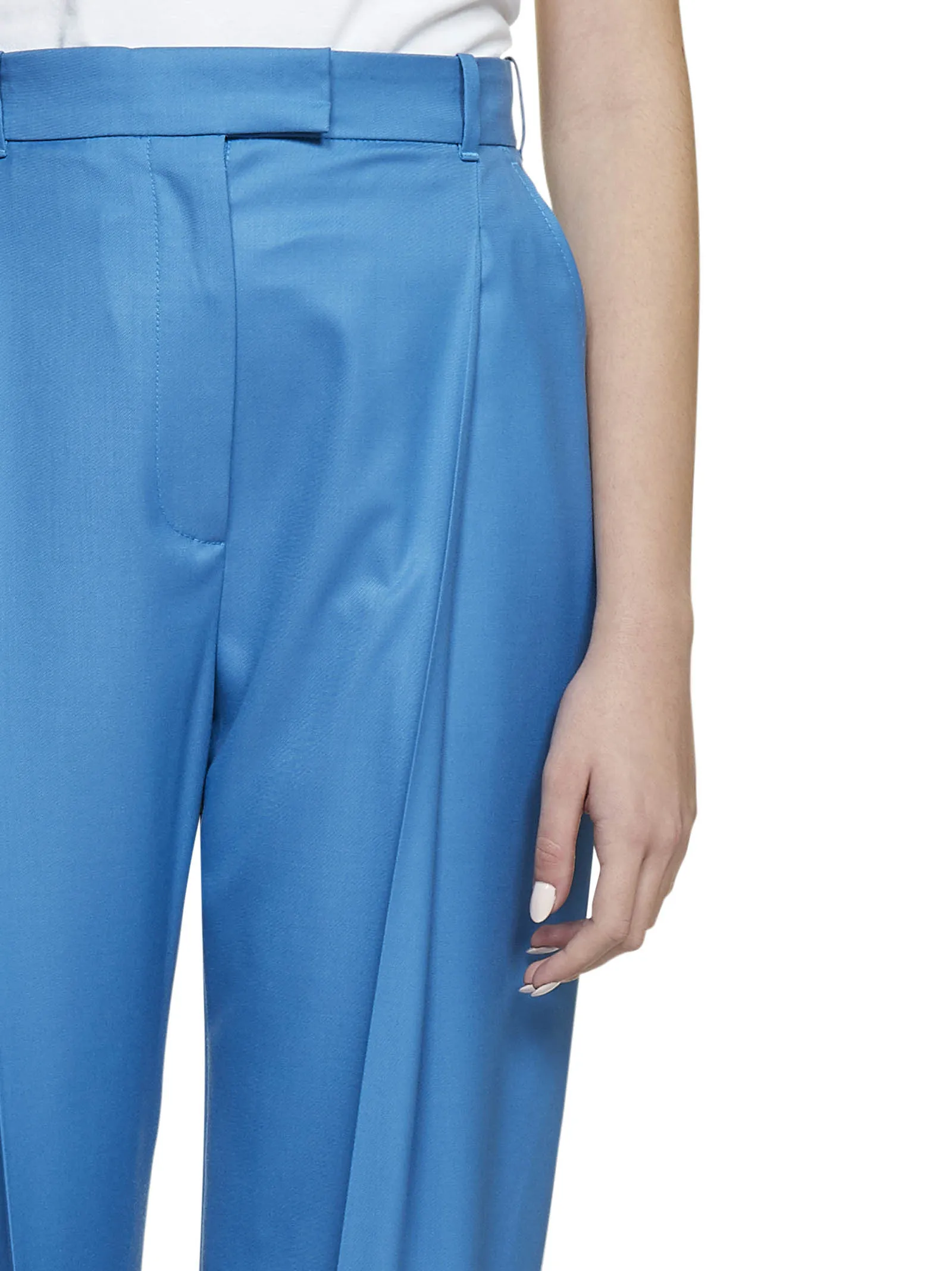 Alexander McQueen Pleated Peg Trousers