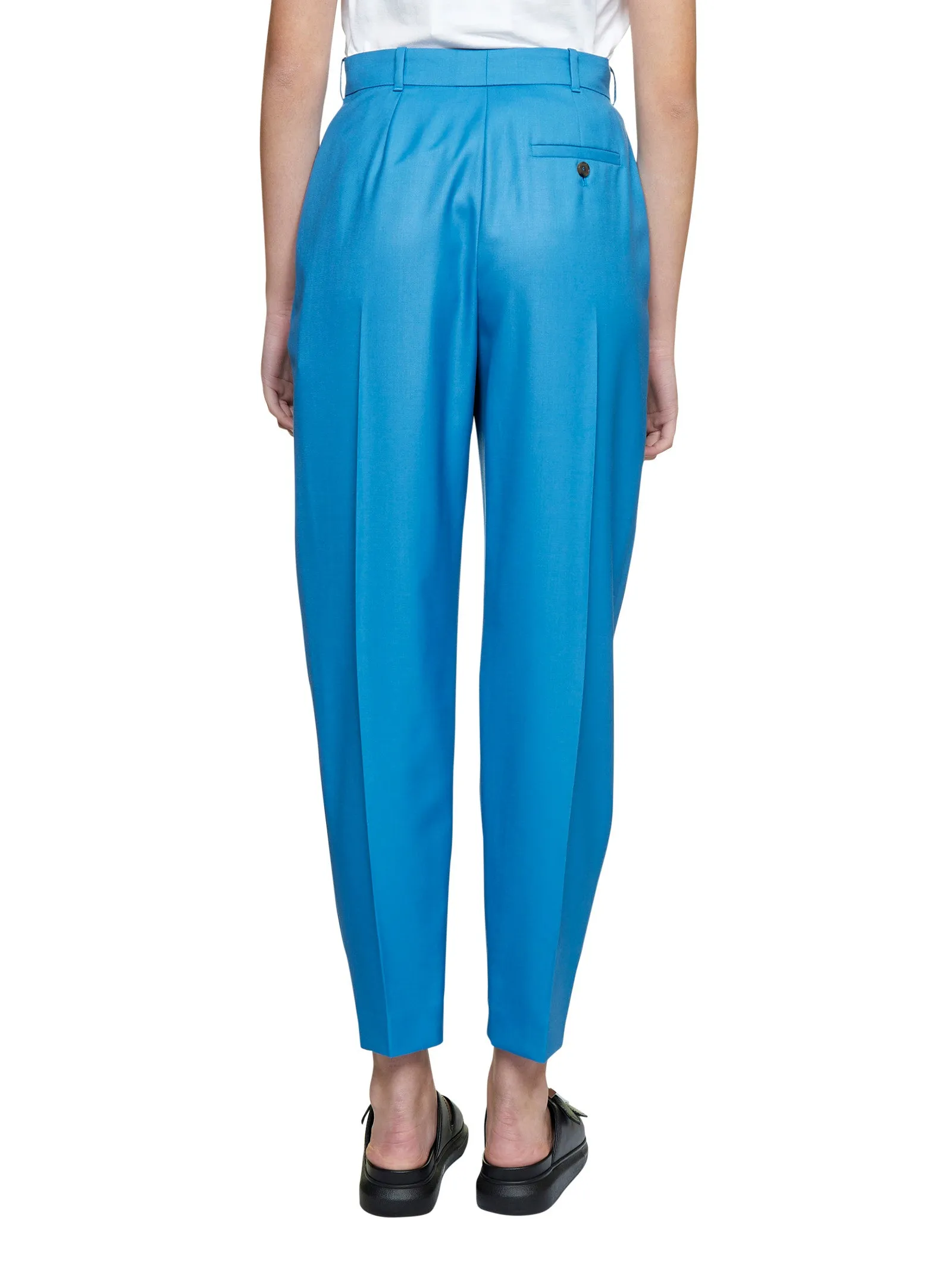Alexander McQueen Pleated Peg Trousers