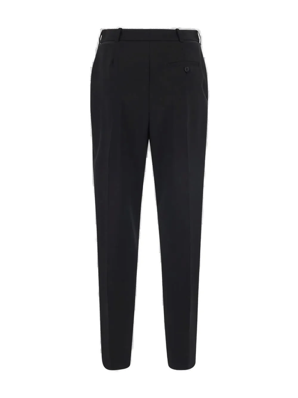 Alexander McQueen Pressed Crease Tapered Trousers