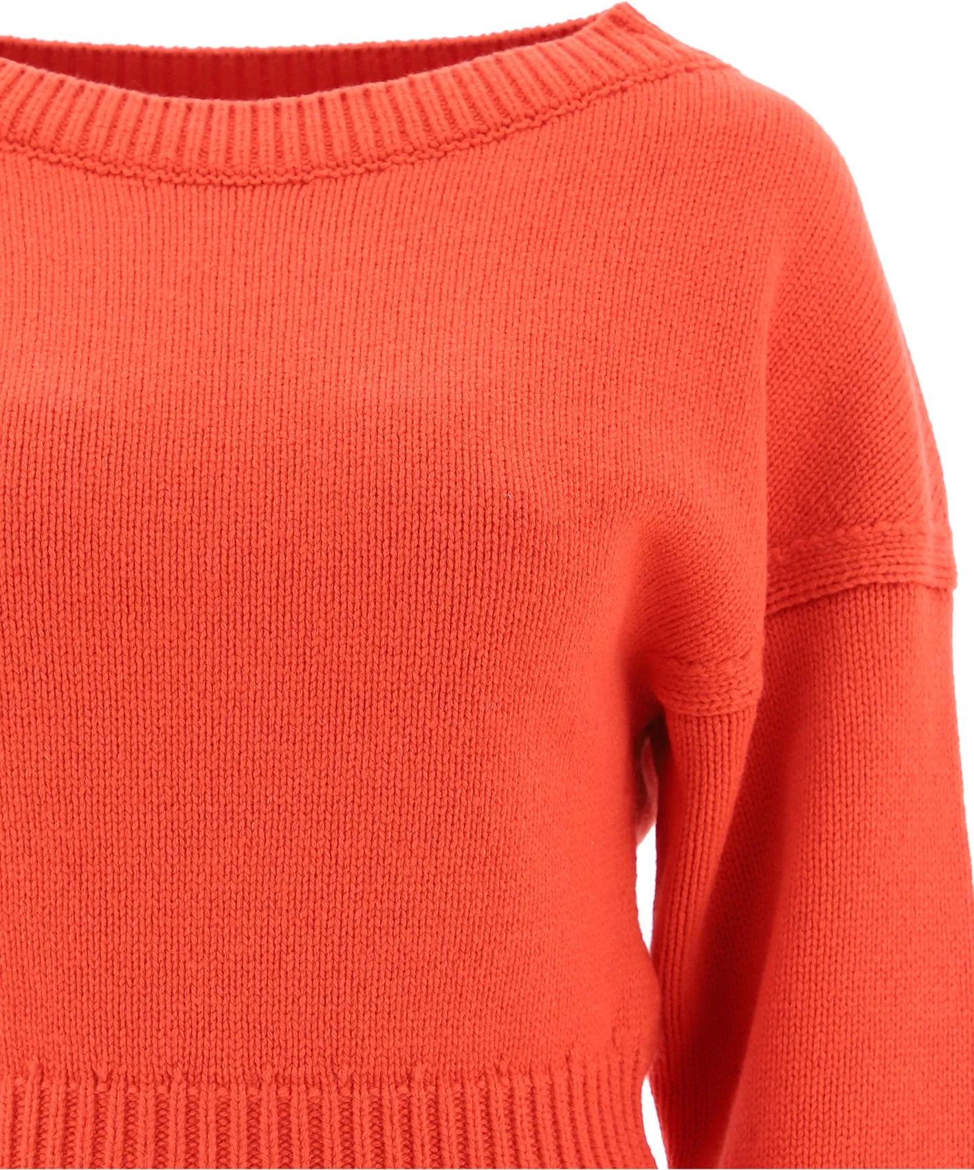 Alexander McQueen Ribbed Hem Knit Sweater