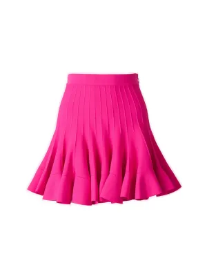 Alexander McQueen Ruffle Knit Mini Skirt