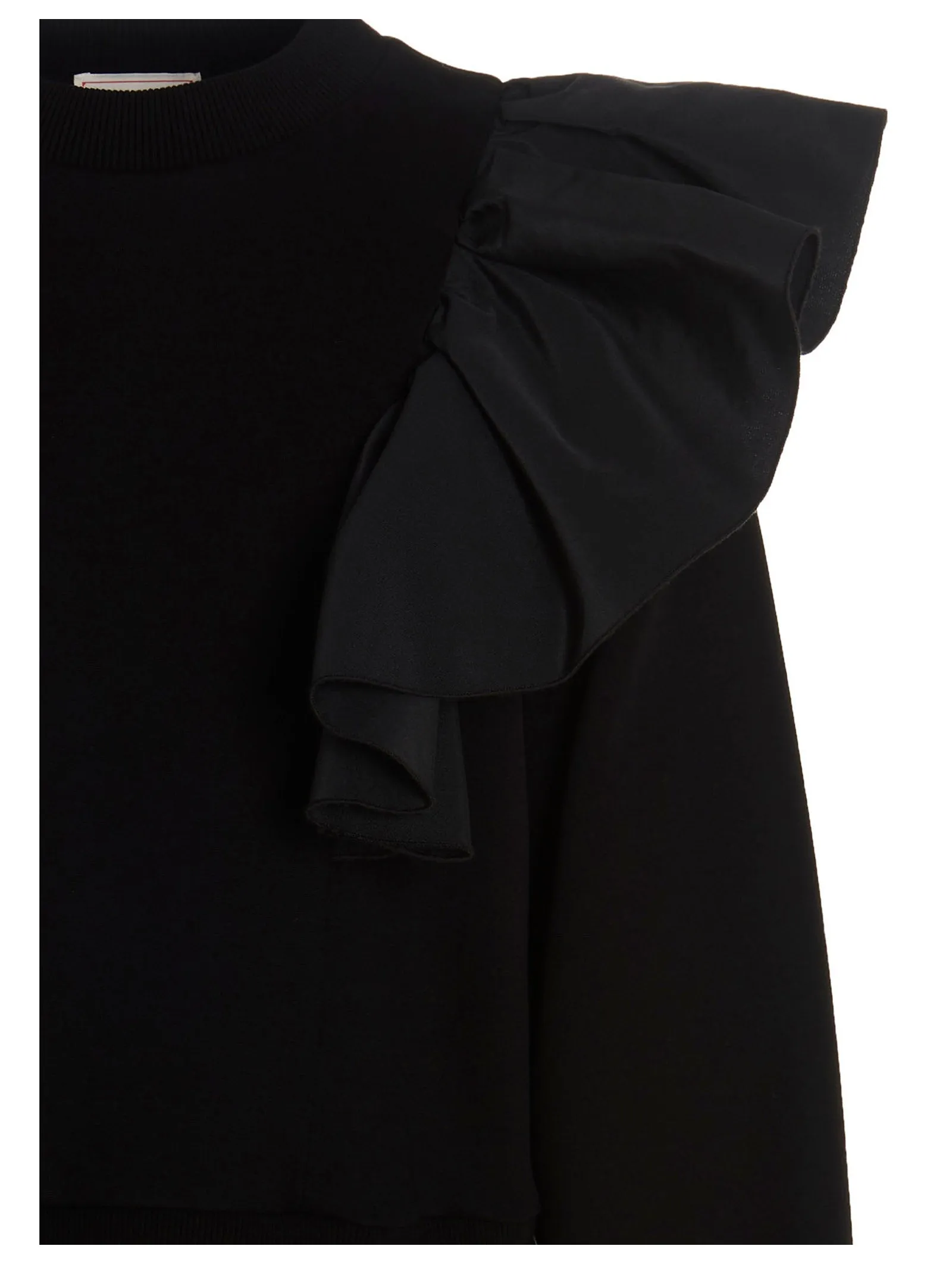 Alexander McQueen Ruffled Ribbed Sweater