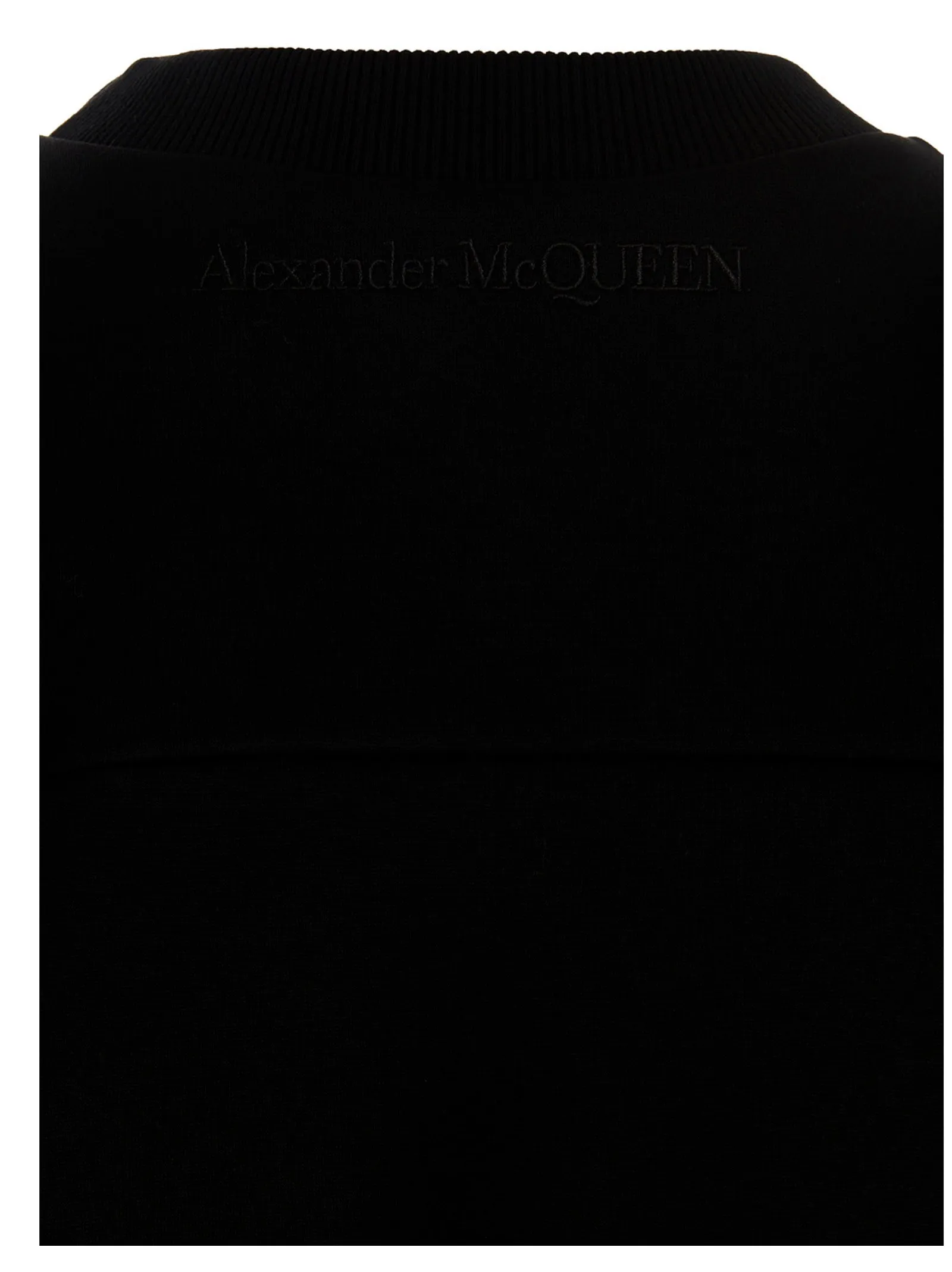 Alexander McQueen Ruffled Ribbed Sweater