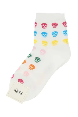 Alexander McQueen Skull Intarsia-Knit Socks