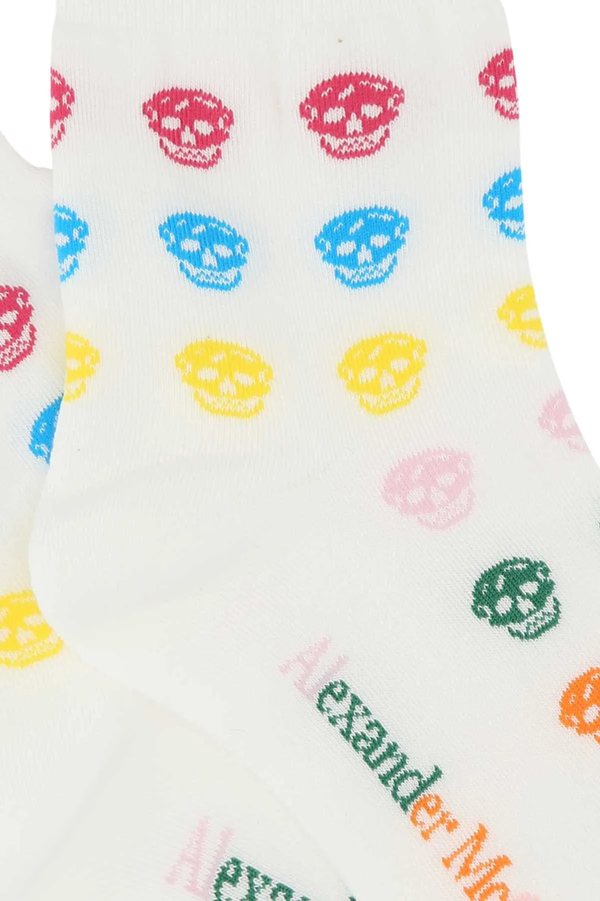 Alexander McQueen Skull Intarsia-Knit Socks