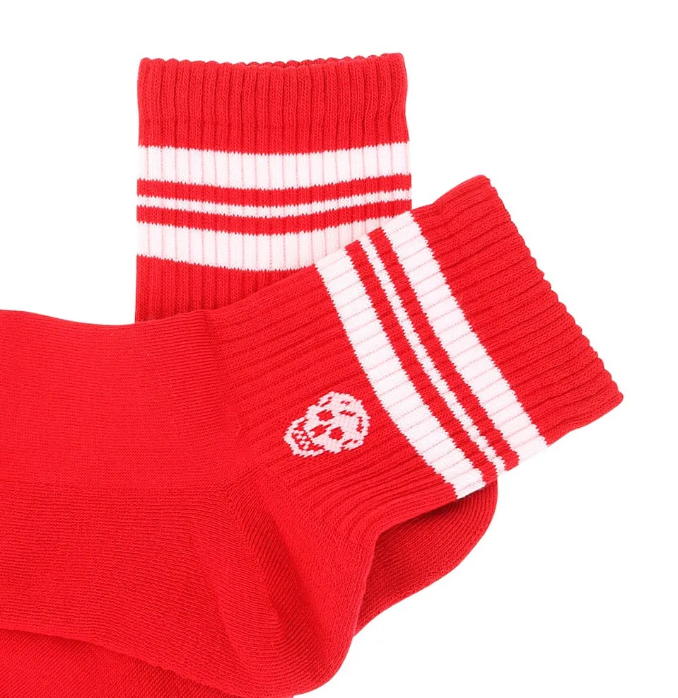 Alexander McQueen Skull Logo Intarsia Socks