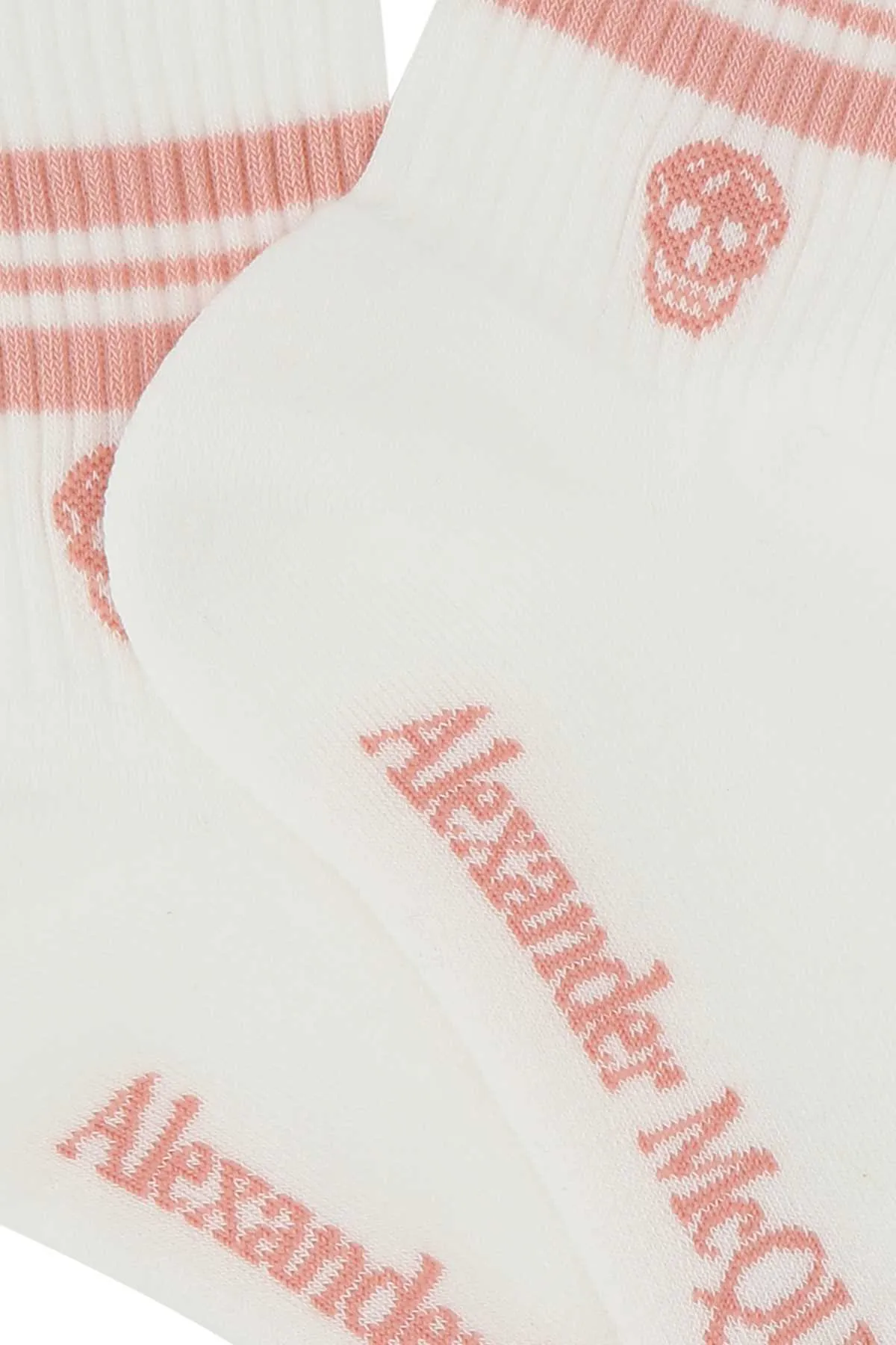 Alexander McQueen Skull Logo Intarsia Socks