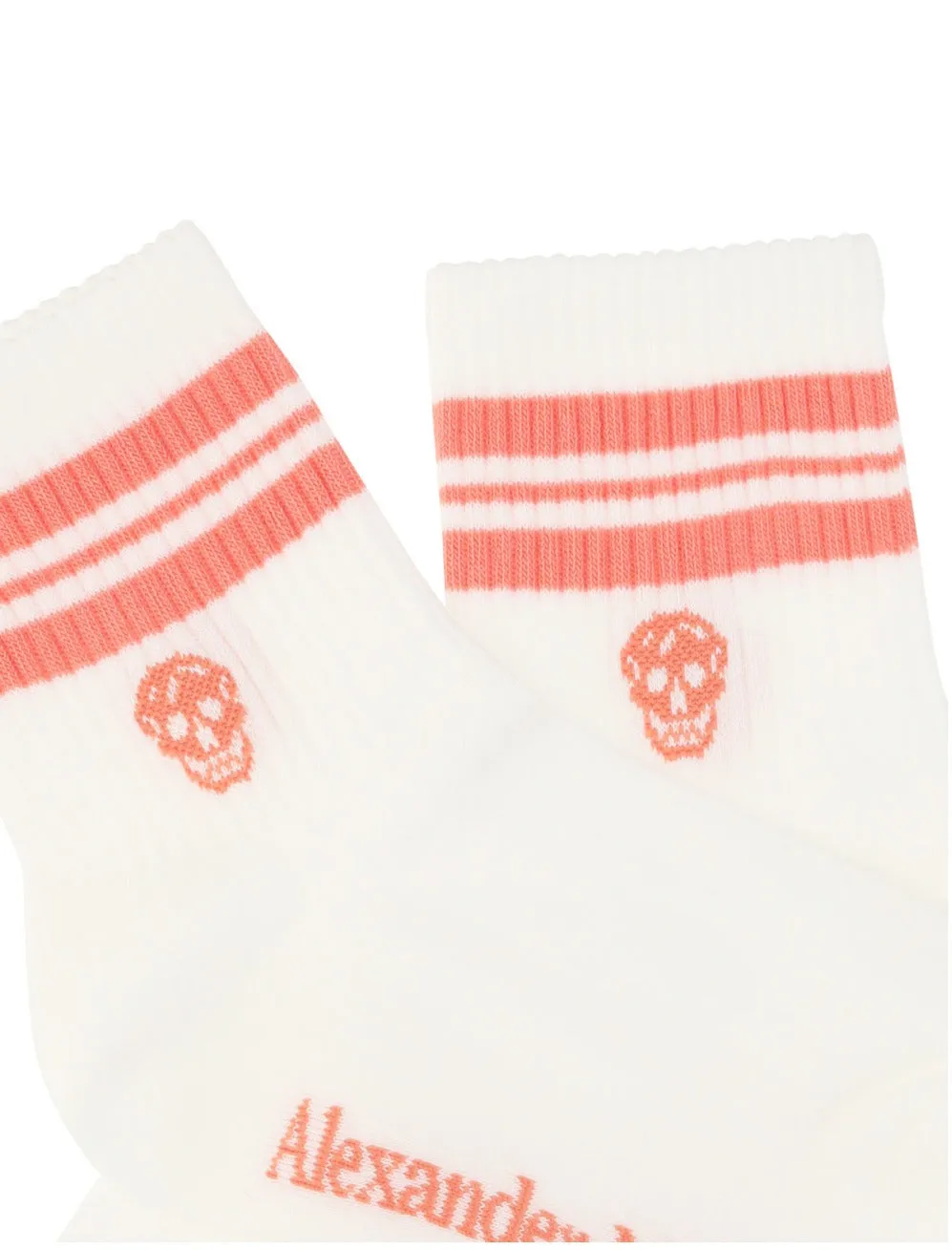 Alexander McQueen Skull Logo Intarsia Socks