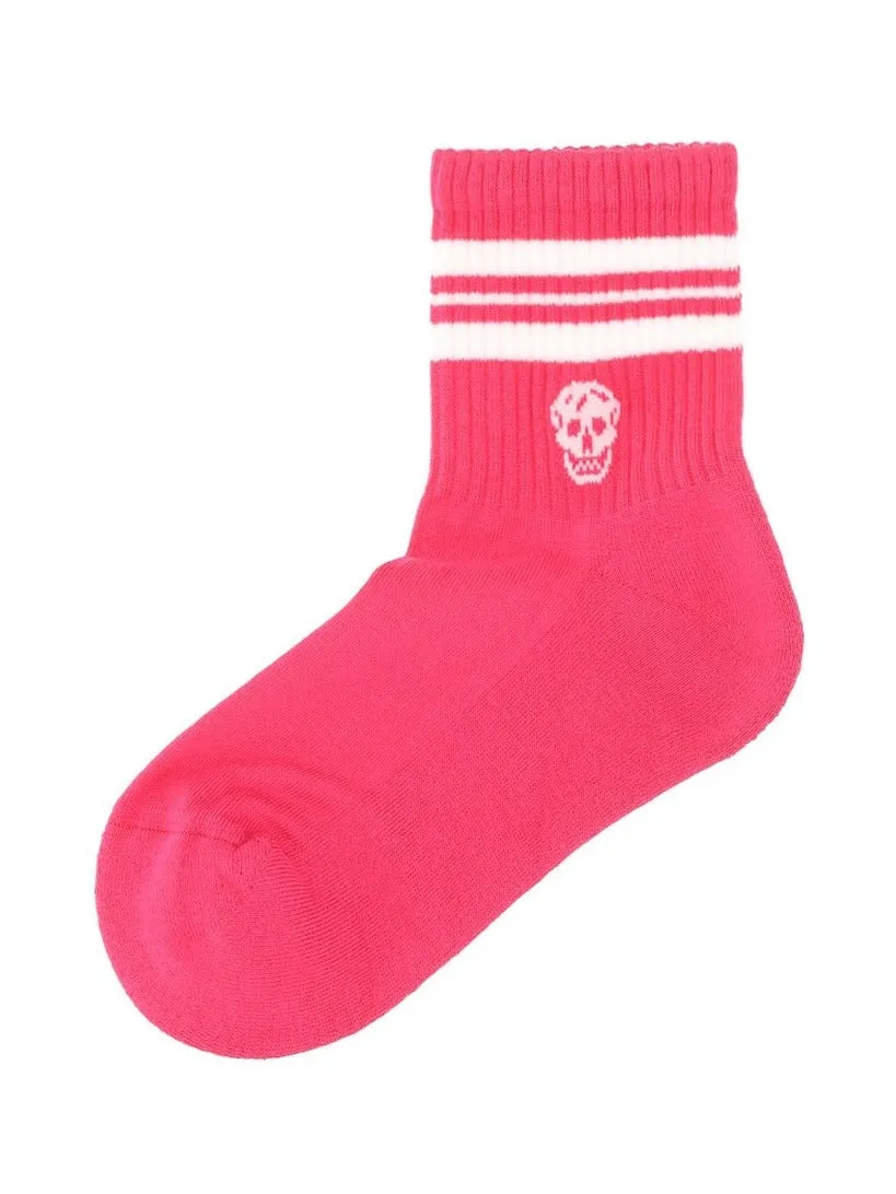 Alexander McQueen Skull Logo Intarsia Socks