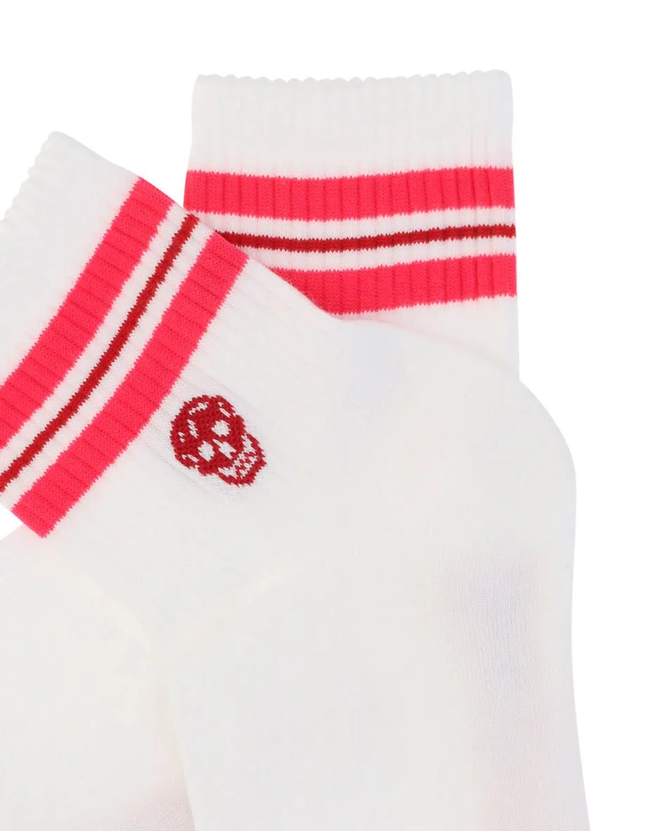 Alexander McQueen Skull Logo Intarsia Socks