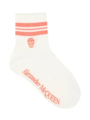 Alexander McQueen Skull Logo Intarsia Socks
