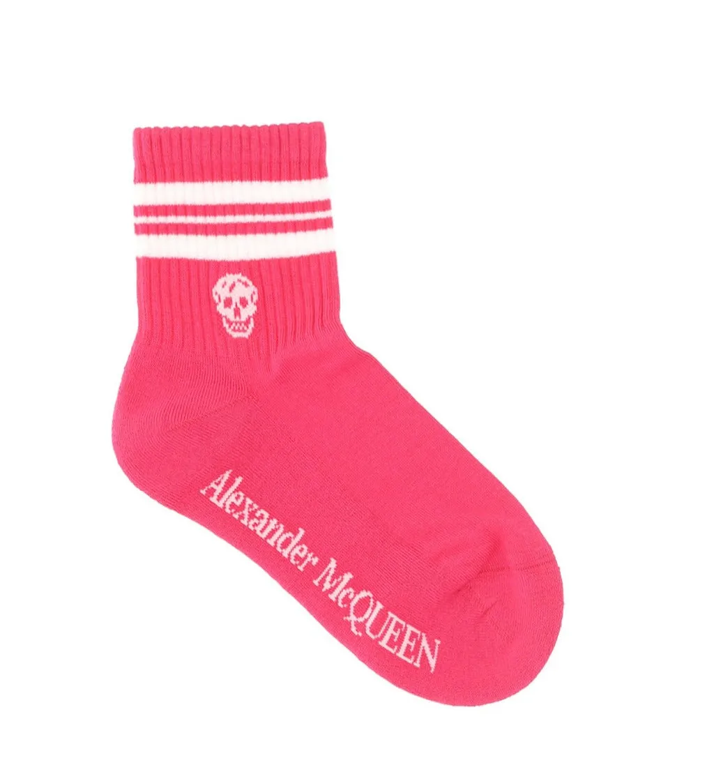 Alexander McQueen Skull Logo Intarsia Socks